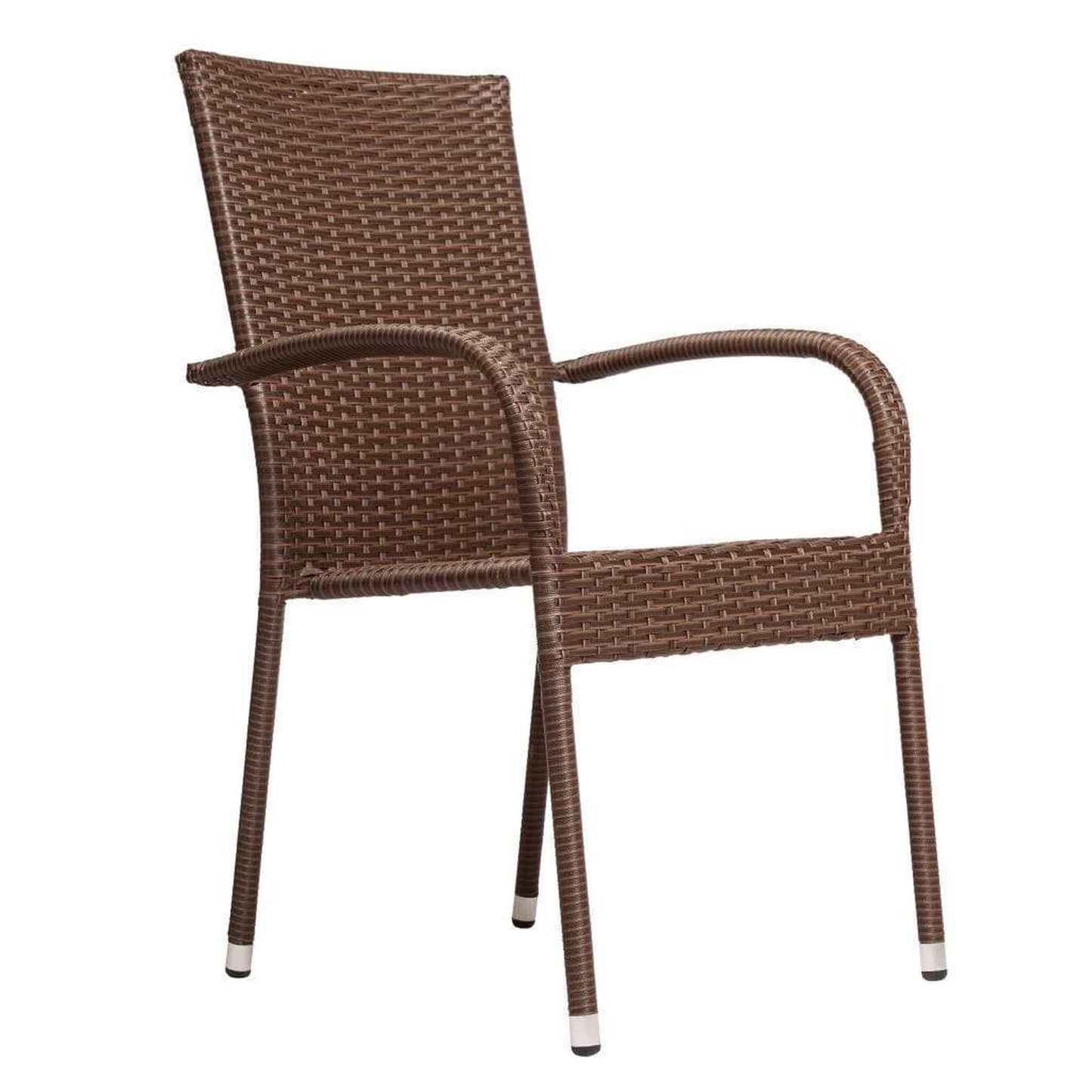 Balkene Home 20" Morgan Outdoor Wicker Stacking Chair (Set of 4) by Fire Sense