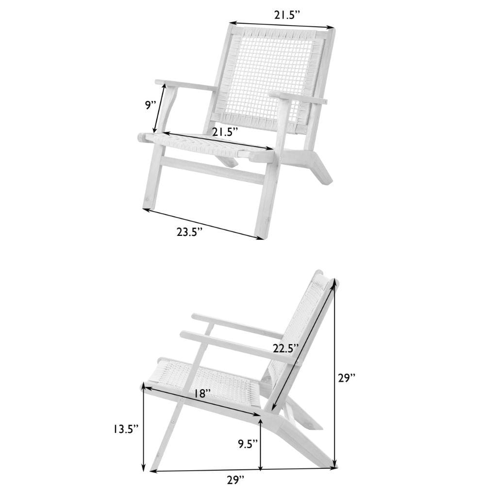 Patio sense vega discount natural stain outdoor chair