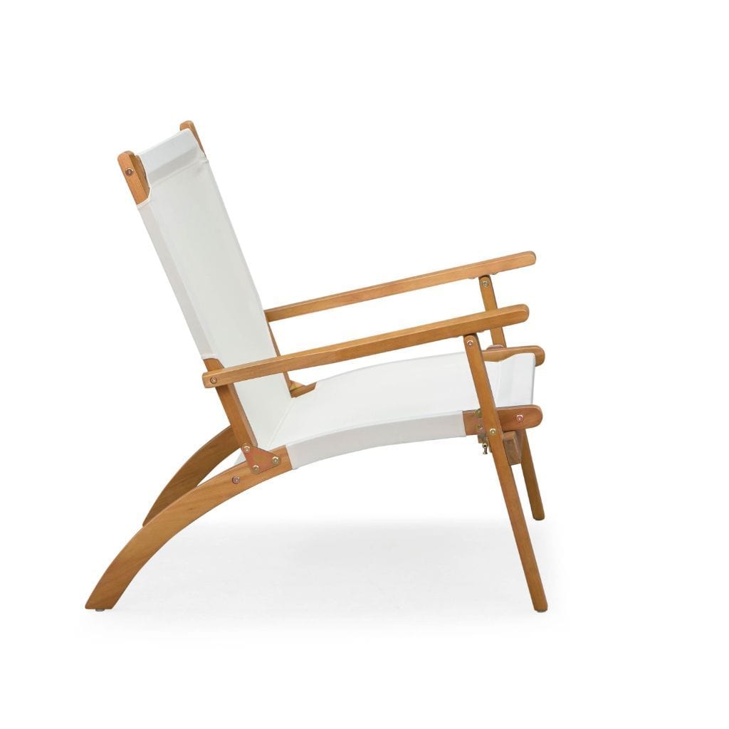 Balkene Home 28" Walker Outdoor Wooden Folding Lounge Chair by Fire Sense