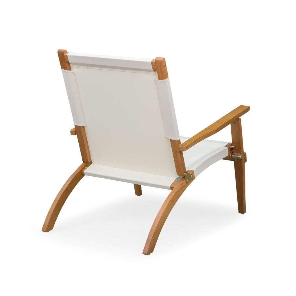 Balkene Home 28" Walker Outdoor Wooden Folding Lounge Chair by Fire Sense