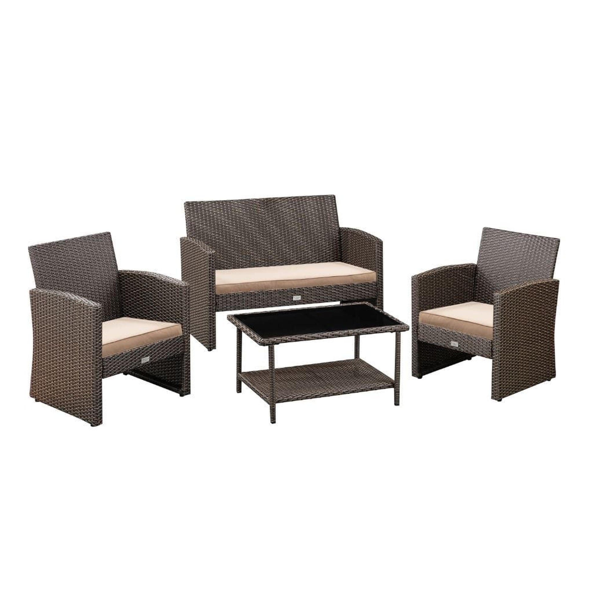 BALKENE HOME 63742 Ashville Wicker Patio Set – US Fireplace Store
