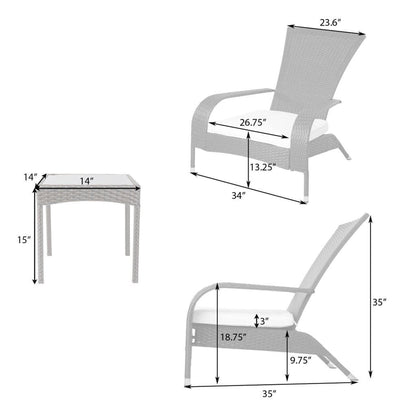 Balkene Home Coconino Wicker Chat Set by Fire Sense