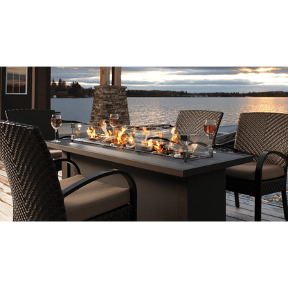 Fire Table Barbara Jean Collection by Kingsman 36" OLT36 Linear Outdoor Gas Fire Table
