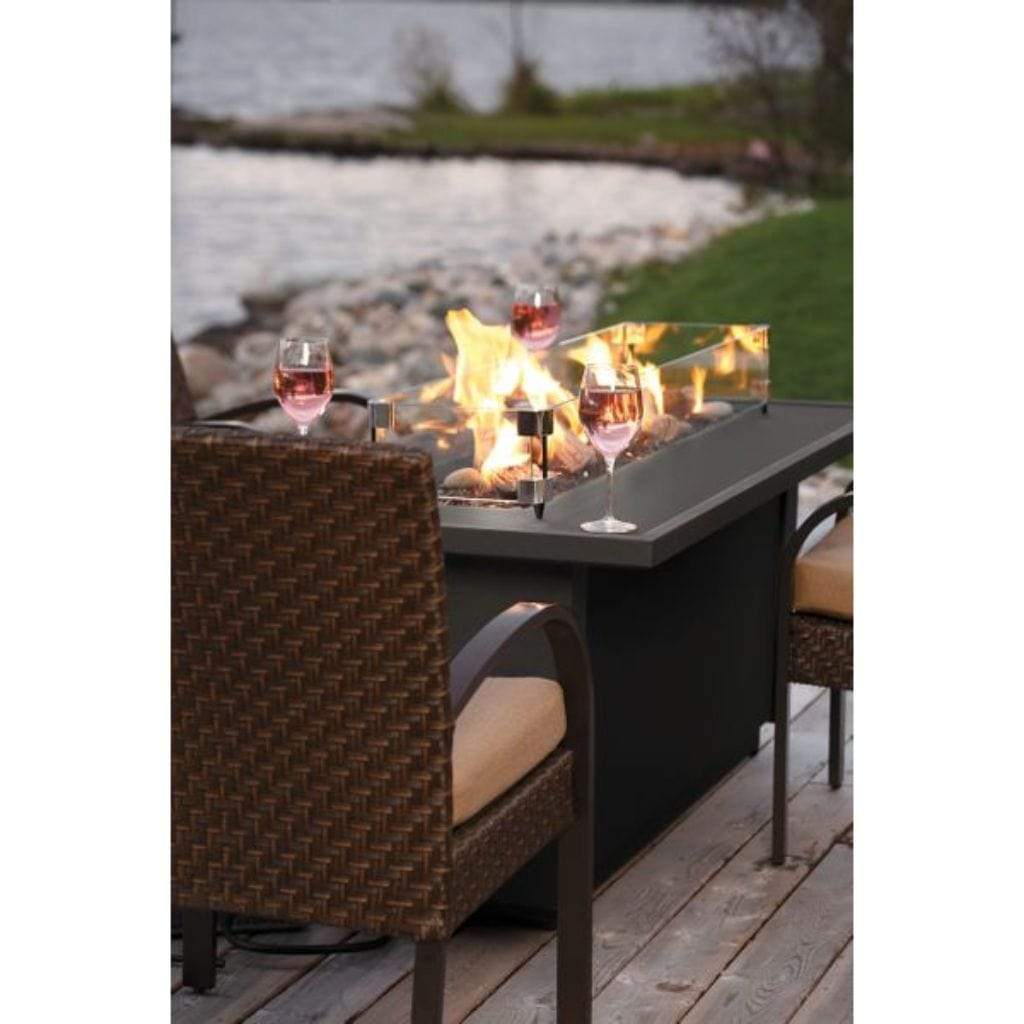 Barbara Jean Collection by Kingsman 48" OFS48 Outdoor Linear Gas Firestand with Manual Controls