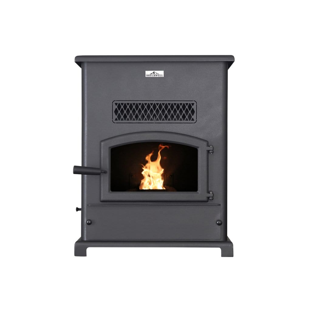 Breckwell 23" BIG E Pellet Stove with Black Door and Ashpan