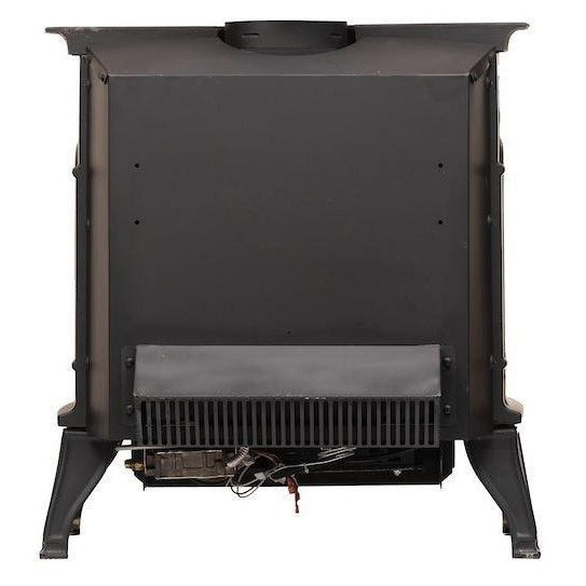 Breckwell BH23 26" Black Finish Freestanding Proflame 2, Direct Vent Cast Iron Stove With Logs