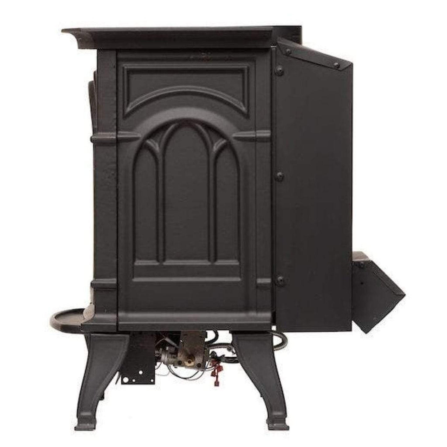 Breckwell BH32VF 26" Black Finish Freestanding Millivolt Control, Natural Gas Vent Free Cast Iron Stove With Logs