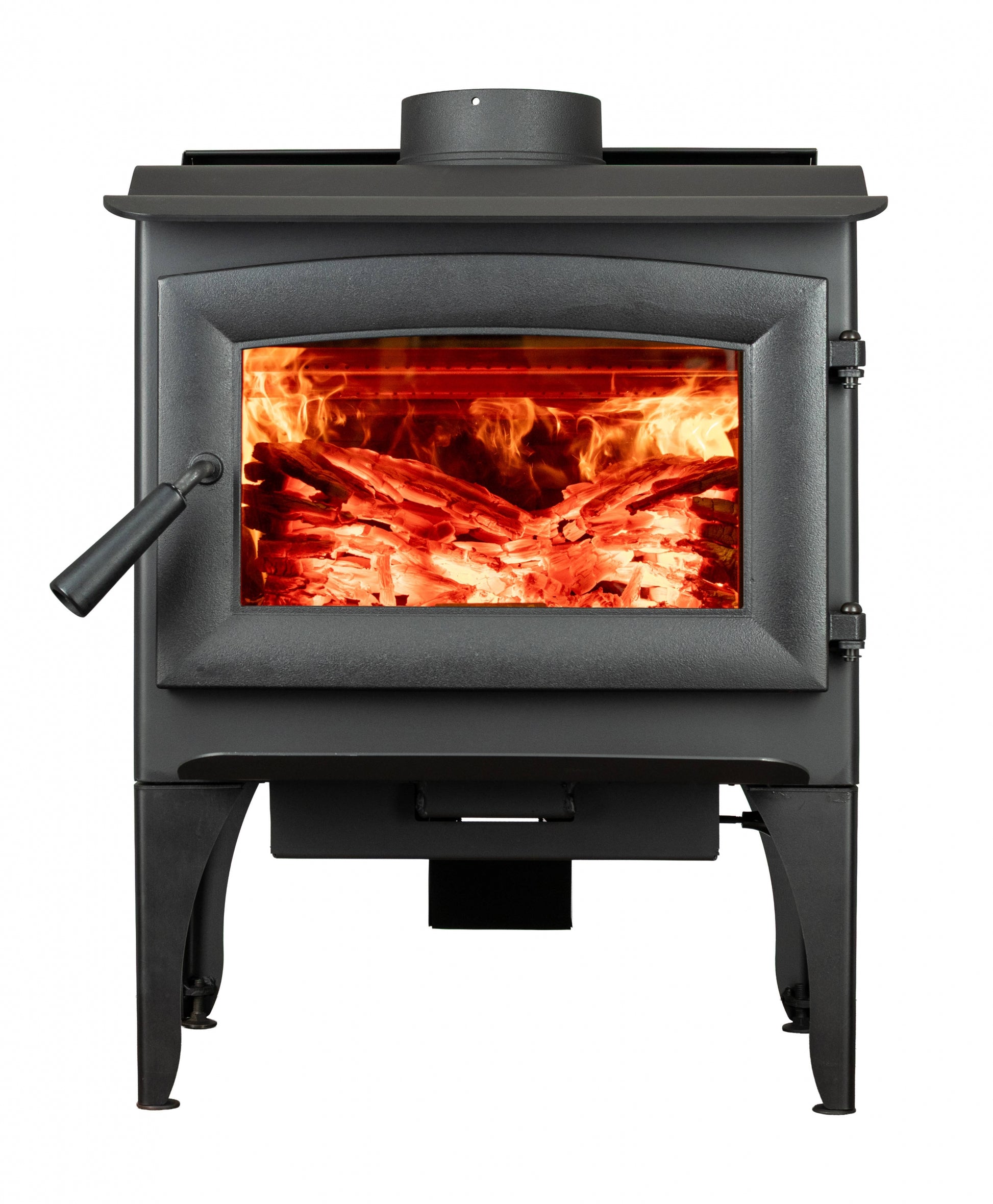 Breckwell CH11 22" Black Finish Freestanding Wood Burning Stove on Legs With Blower