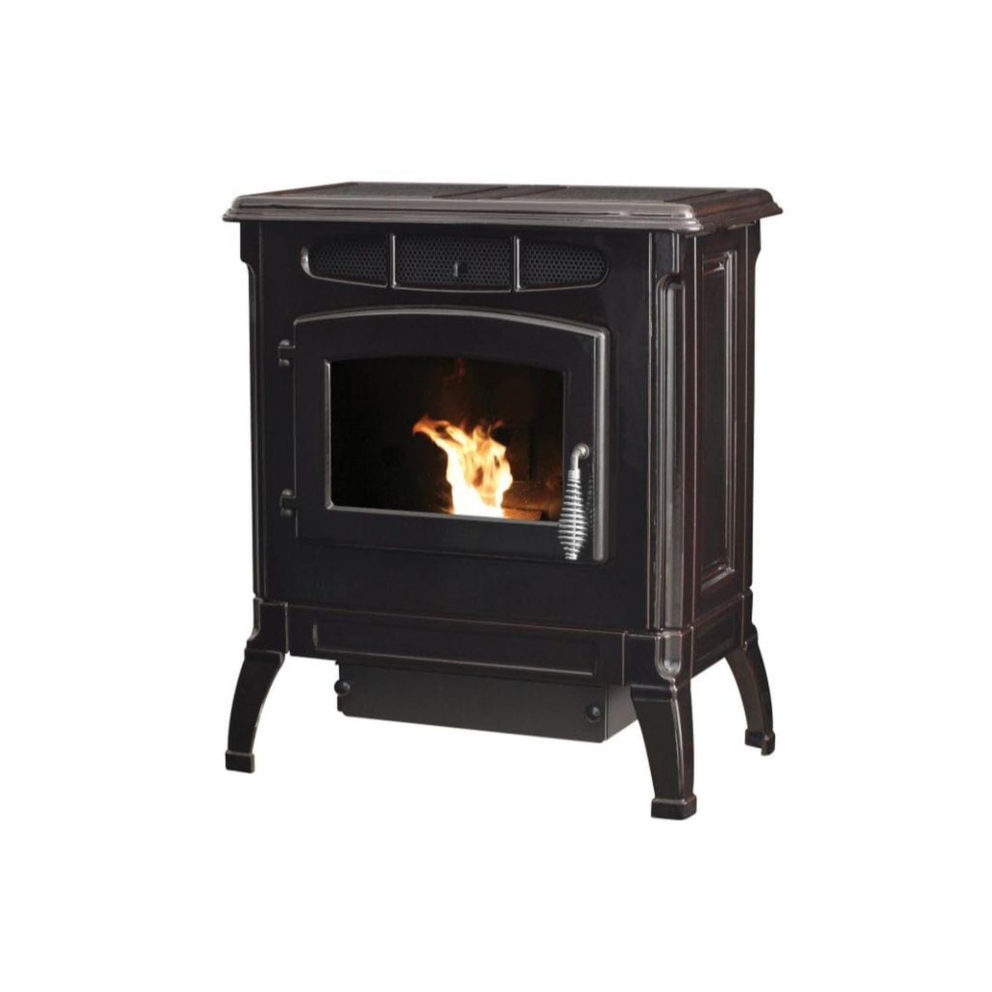 Breckwell Classic Cast 25" Black Enamel Finish Pellet Stove With Ignitor