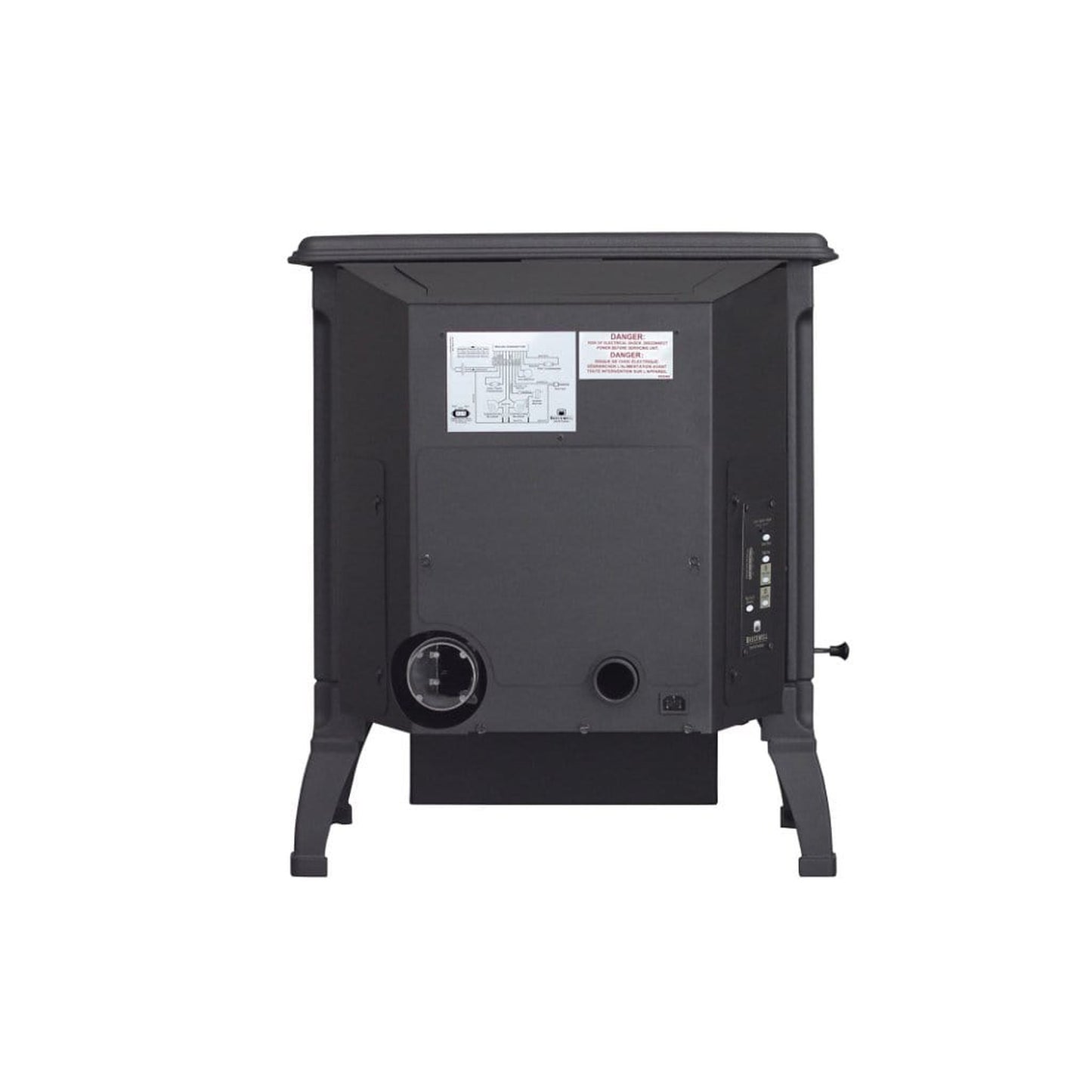 Breckwell Classic Cast 25" Black Enamel Finish Pellet Stove With Ignitor
