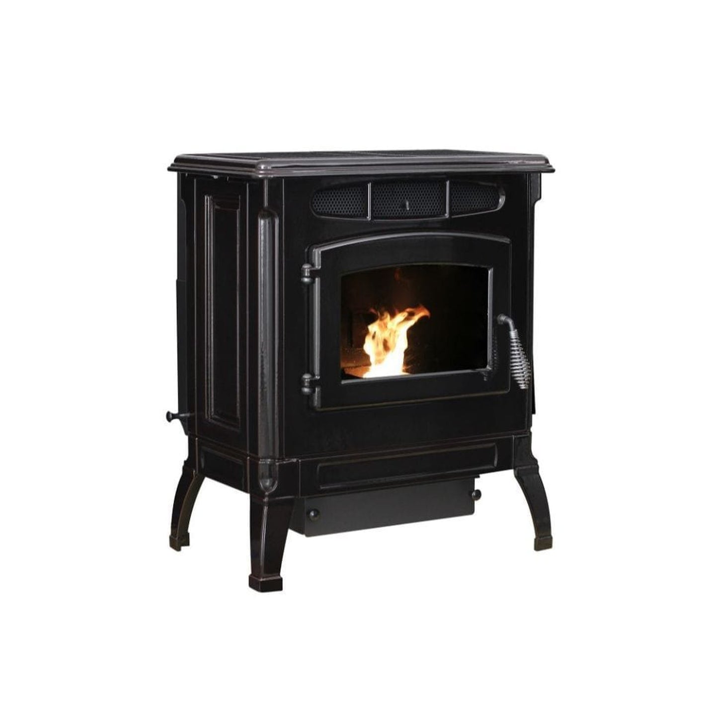 Breckwell Classic Cast 25" Black Enamel Finish Pellet Stove With Ignitor