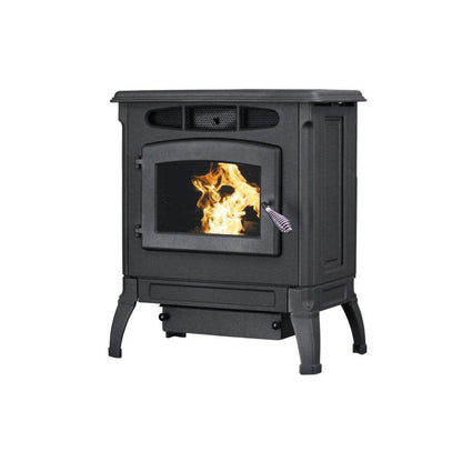 Breckwell Classic Cast 25" Black Enamel Finish Pellet Stove With Ignitor