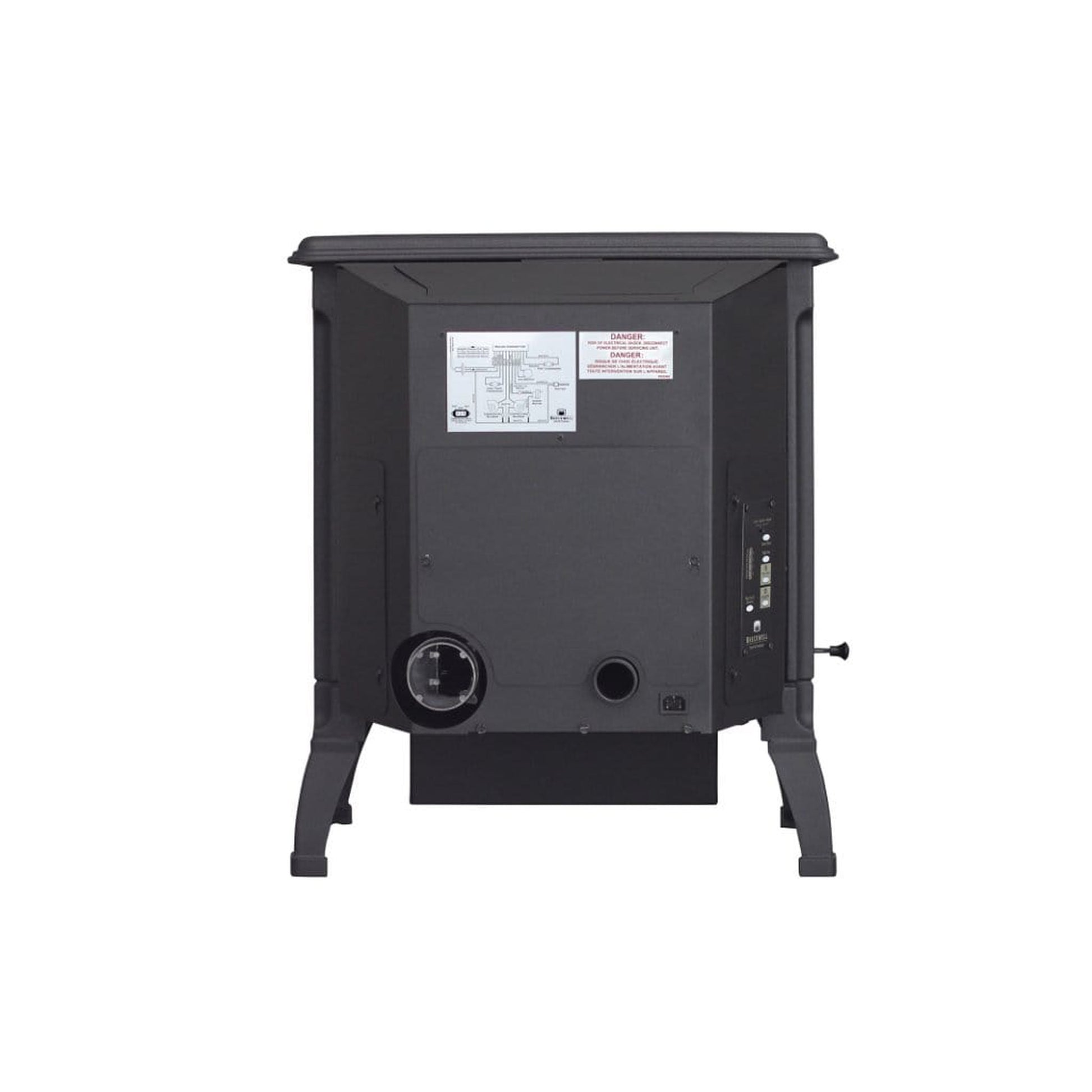 Breckwell Classic Cast 25" Black Enamel Finish Pellet Stove With Ignitor
