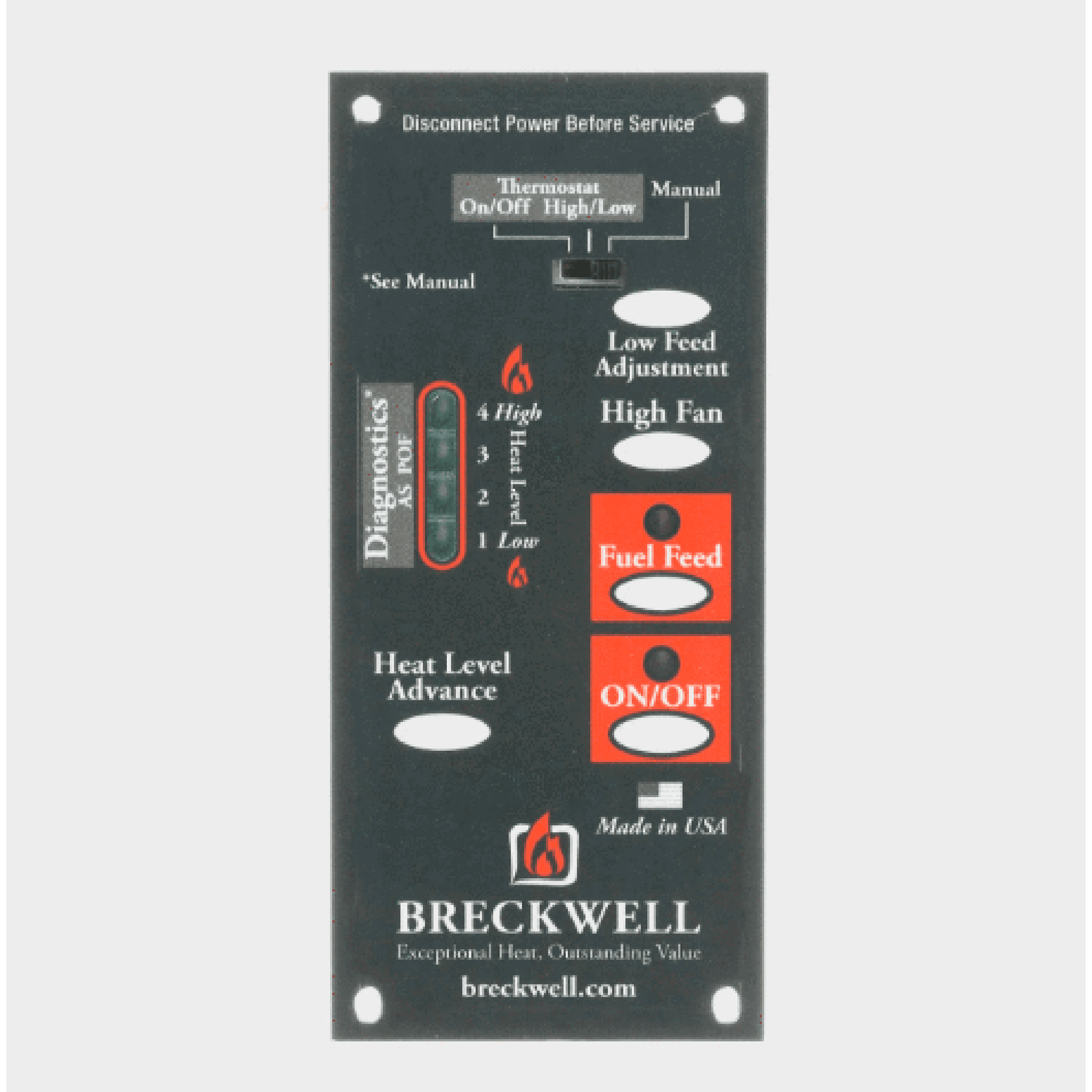 Breckwell Control Board A-E-101 Digital (4 Speed)
