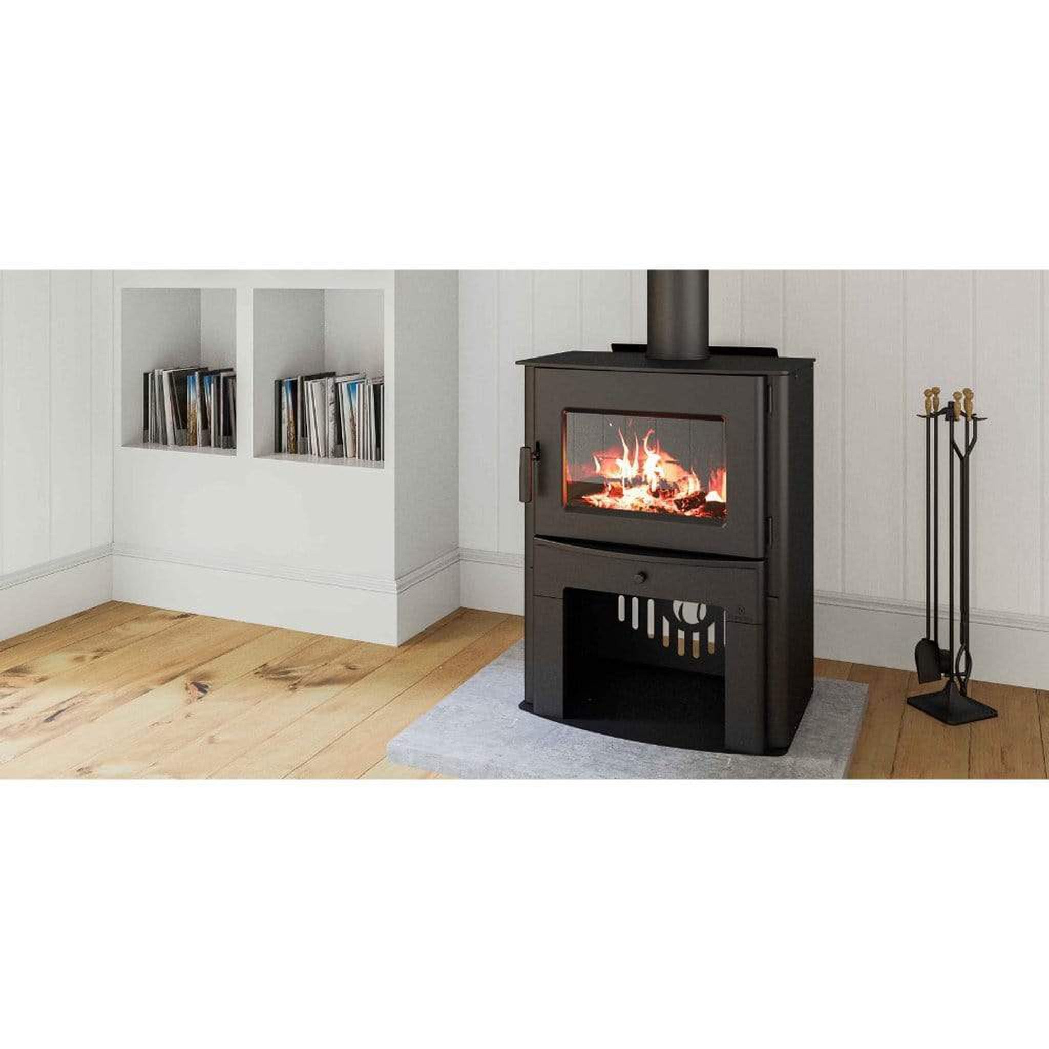 Stove with log online store