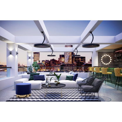 Bromic Heating 24" Curved Ceiling Mount Pole for Eclipse Smart-Heat Electric Pendant Heater