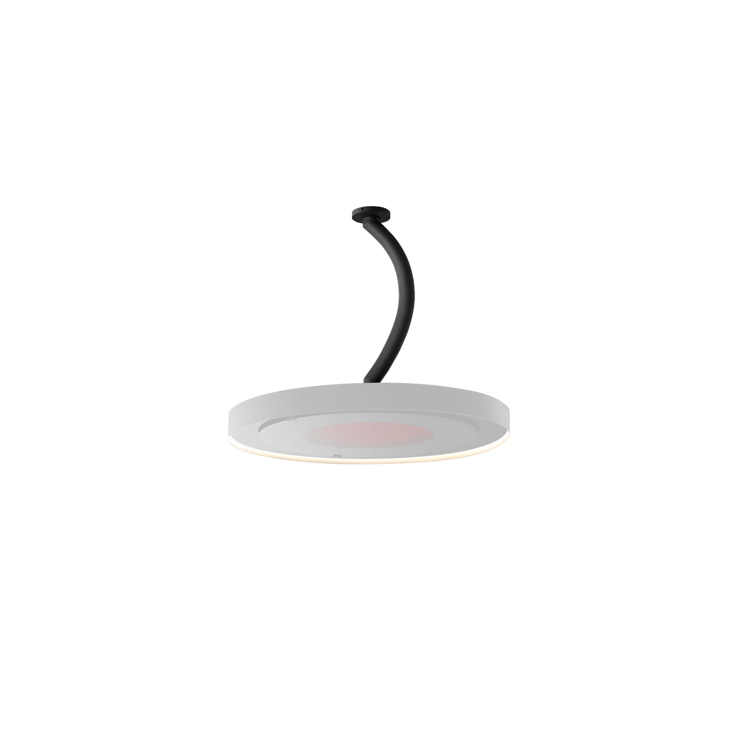 Bromic Heating 24" Curved Ceiling Mount Pole for Eclipse Smart-Heat Electric Pendant Heater