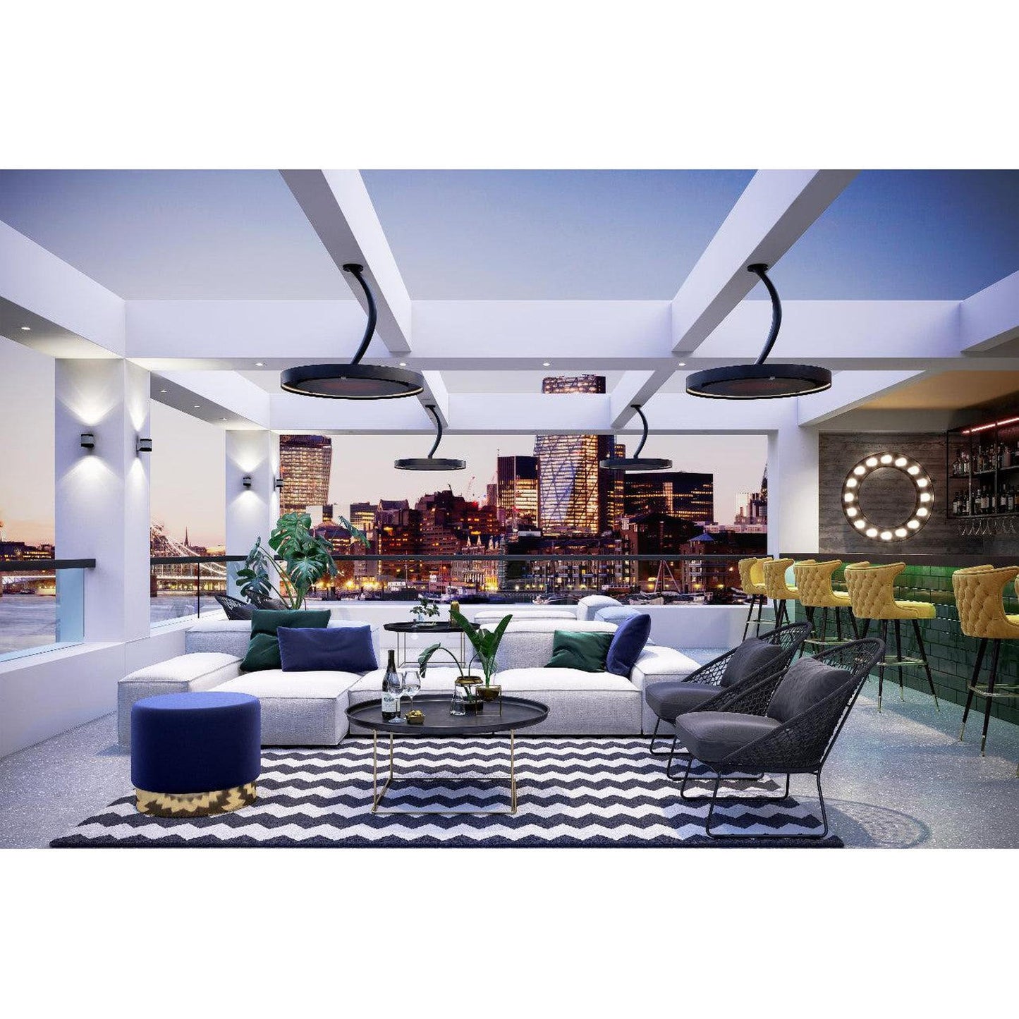 Bromic Heating Eclipse Smart-Heat 28" 2900 Watt 208V Electric Heater With Twin Pole