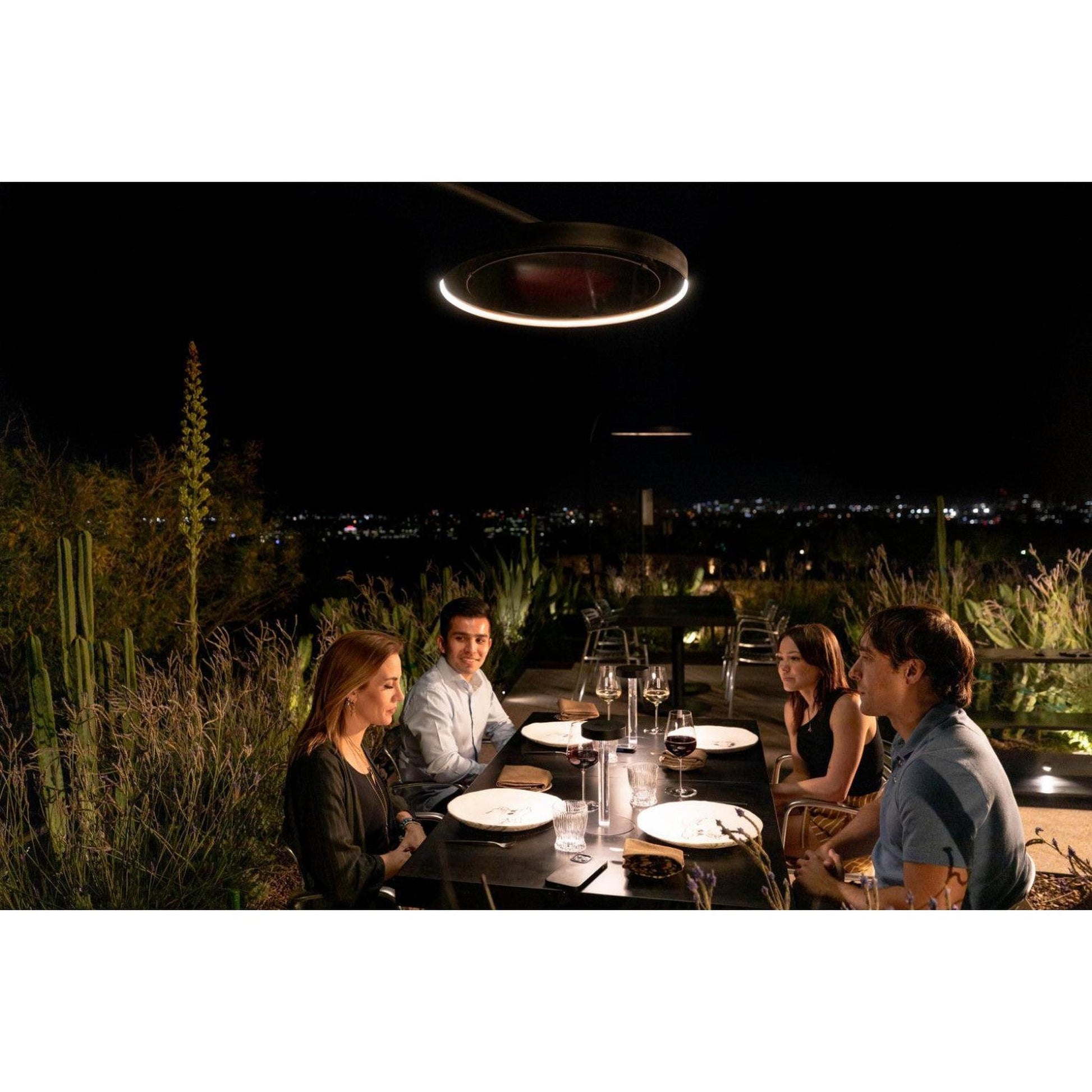 Bromic Heating Eclipse Smart-Heat 28" 2900 Watt Electric Portable Heater With Dimmer Control and Remote