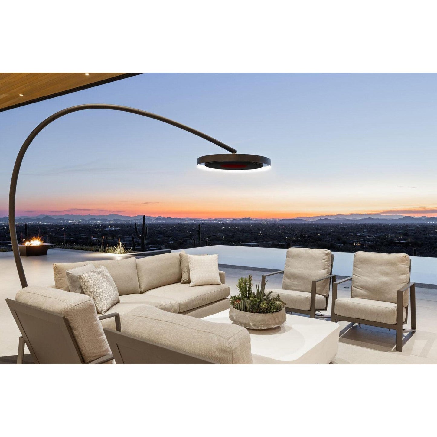 Bromic Heating Eclipse Smart-Heat 28" 2900 Watt Electric Portable Heater With Dimmer Control and Remote