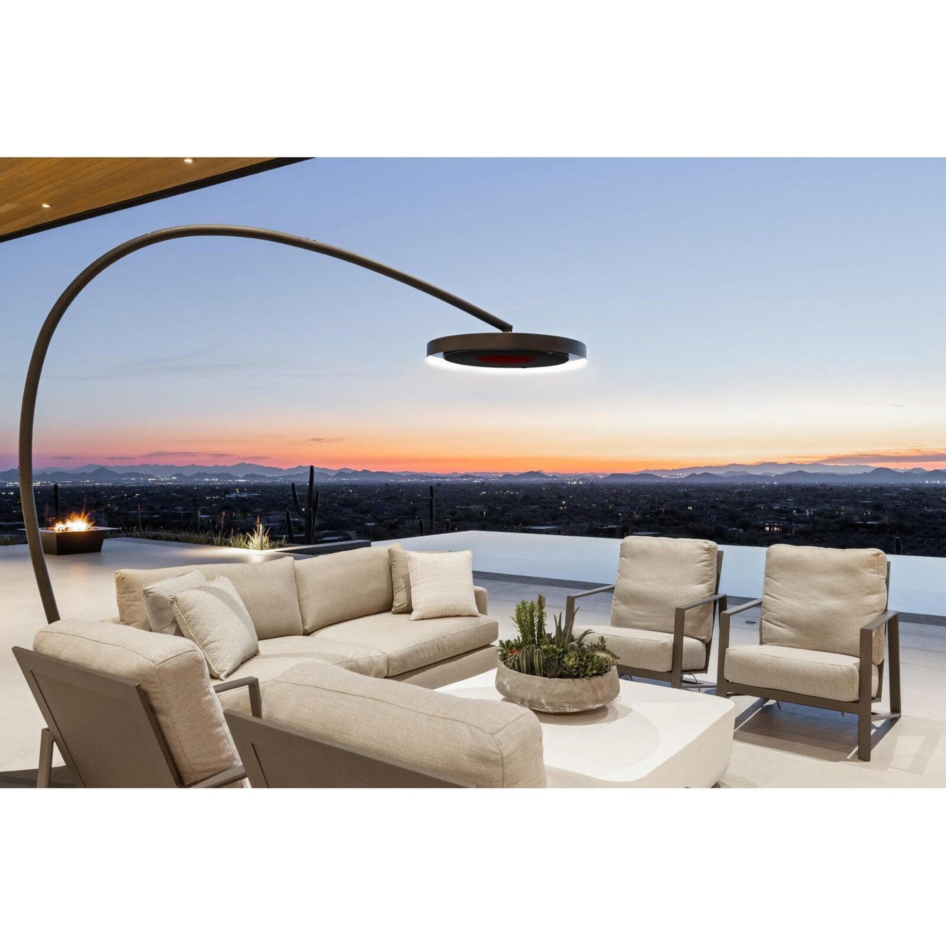 Bromic Heating Eclipse Smart-Heat 28" 2900 Watt Electric Portable Heater With Dimmer Control and Remote