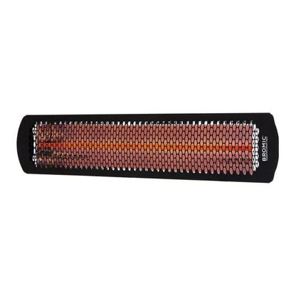 Bromic Heating Tungsten Smart-Heat 44" 2000 Watt 220-240V Black Commercial Outdoor Electric Patio Heater