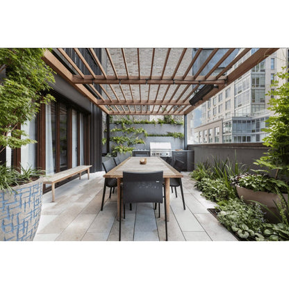 Bromic Heating Tungsten Smart-Heat 44" 2000 Watt 277V Black Commercial Outdoor Electric Patio Heater