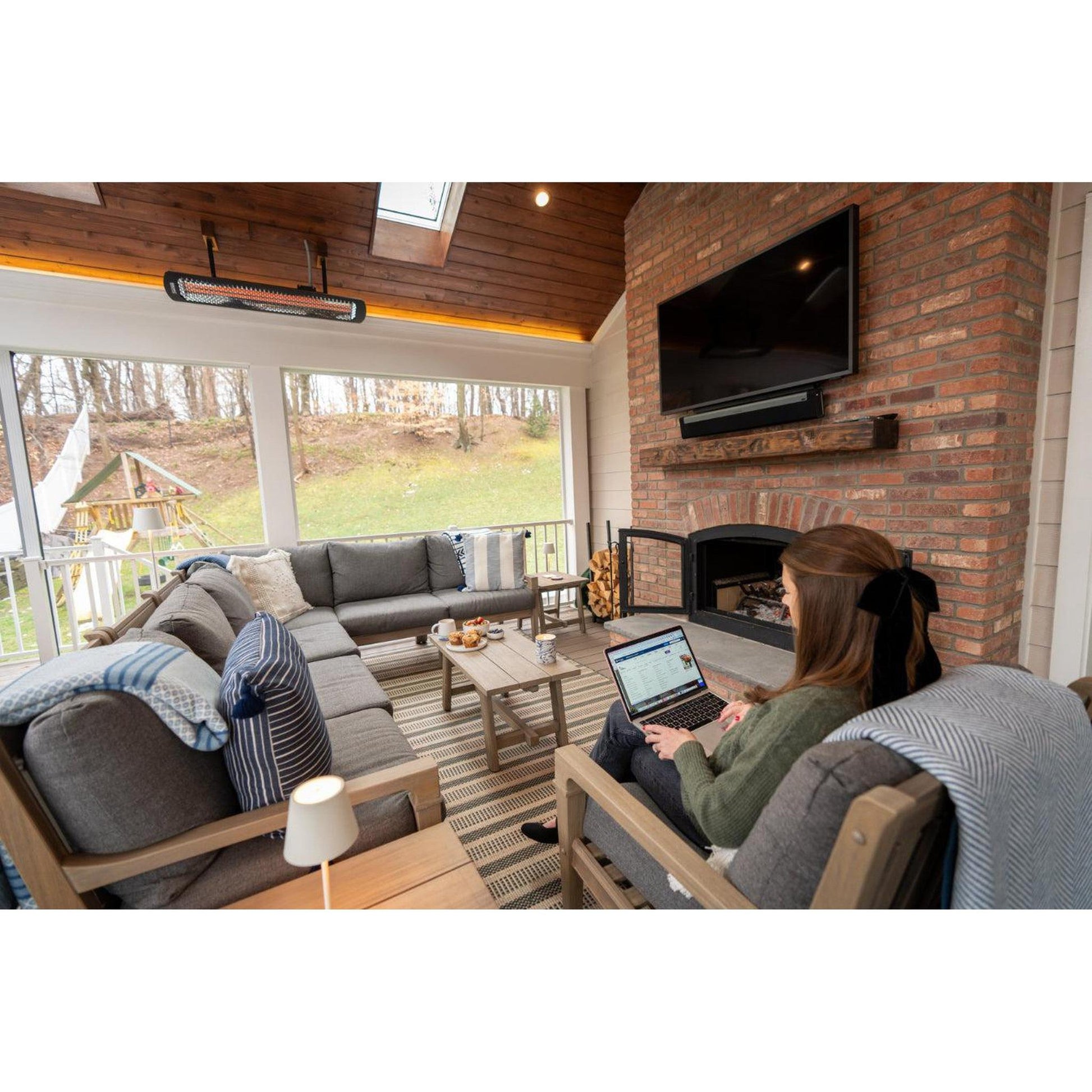 Bromic Heating Tungsten Smart-Heat 56" 3000 Watt 220-240V Black Electric Patio Heater