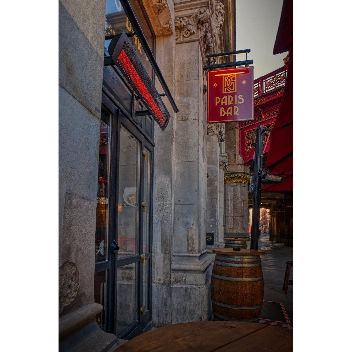 Bromic Heating Tungsten Smart-Heat 56" 3000 Watt 220-240V Black Electric Patio Heater