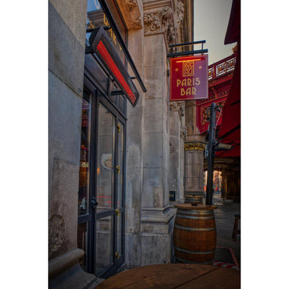 Bromic Heating Tungsten Smart-Heat 56" 3000 Watt 220-240V Black Electric Patio Heater