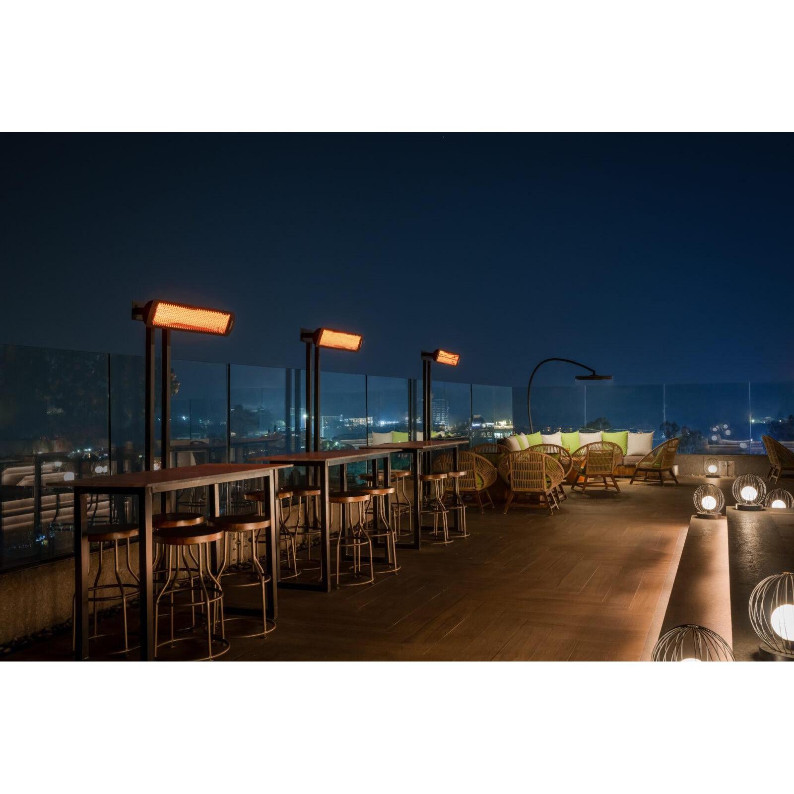 Bromic Heating Tungsten Smart-Heat 56" 6000 Watt 277V Black Electric Patio Heater