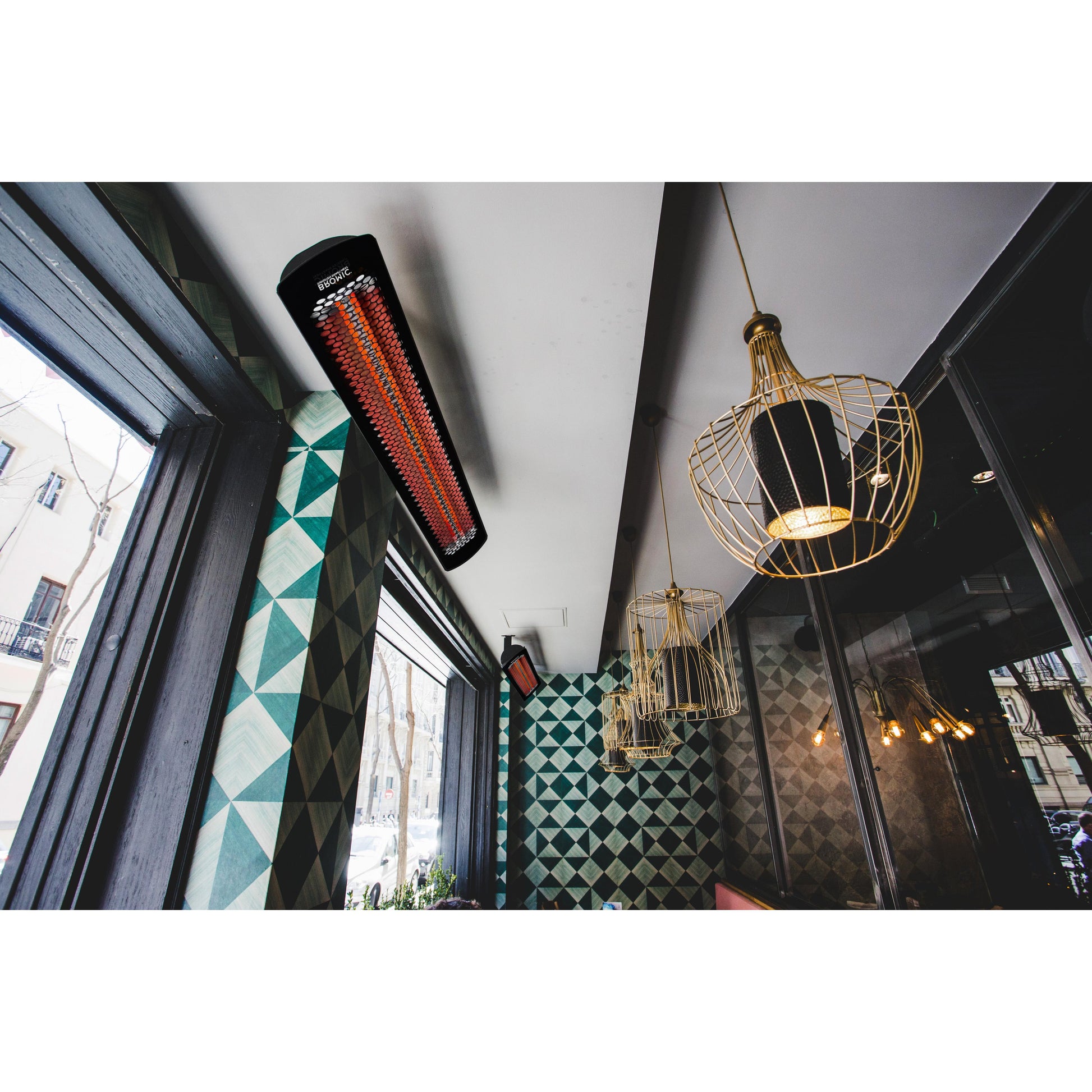 Bromic Heating Tungsten Smart-Heat 56" 6000 Watt 277V Black Electric Patio Heater