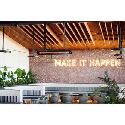 Bromic Heating Tungsten Smart-Heat 56" 6000 Watt 277V Black Electric Patio Heater