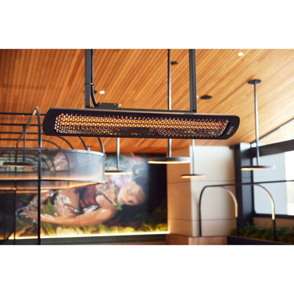 Bromic Heating Tungsten Smart-Heat 56" 6000 Watt 277V Black Electric Patio Heater
