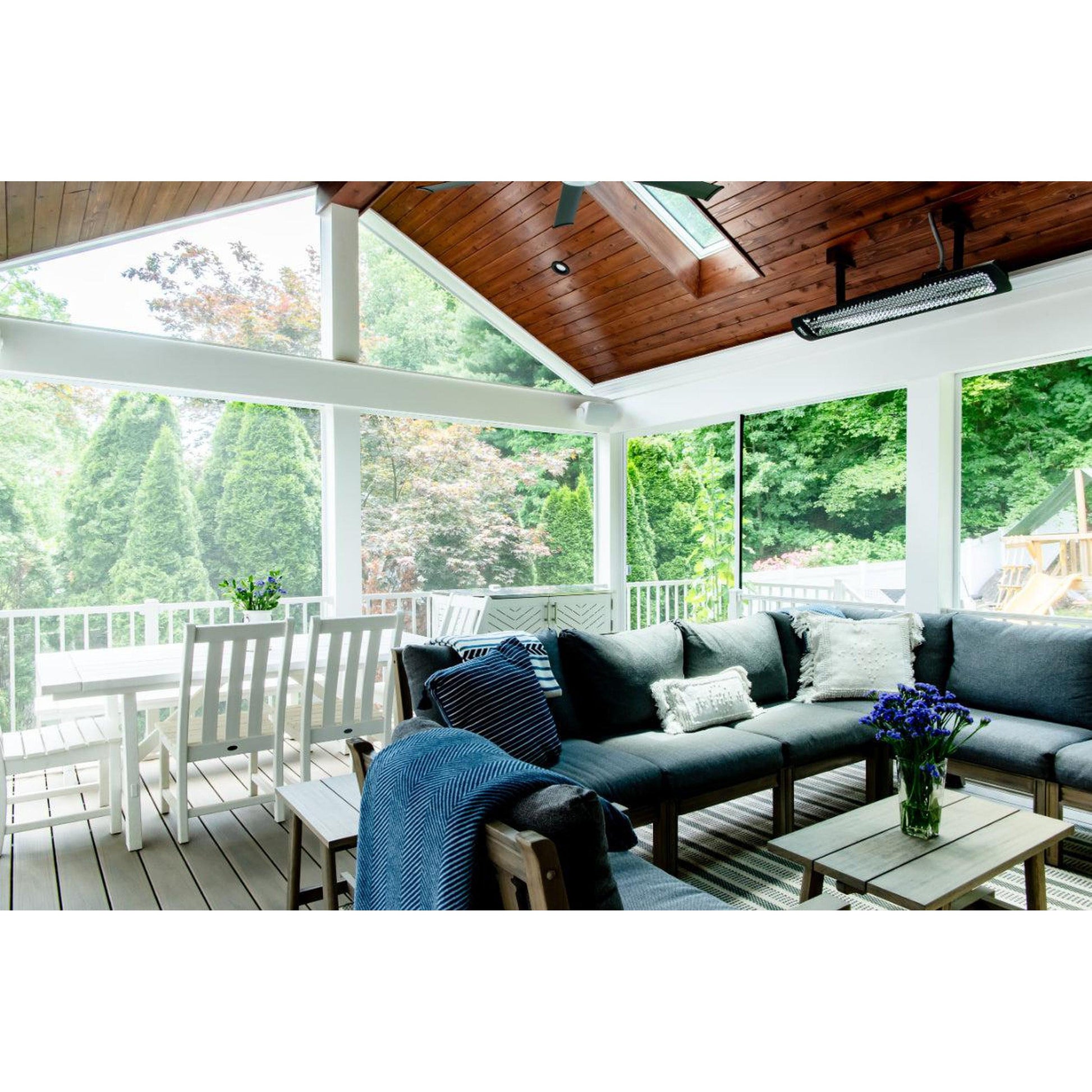 Bromic Heating Tungsten Smart-Heat 56" 6000 Watt 277V Black Electric Patio Heater