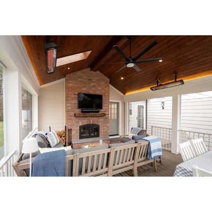 Bromic Heating Tungsten Smart-Heat 56" 6000 Watt 277V Black Electric Patio Heater