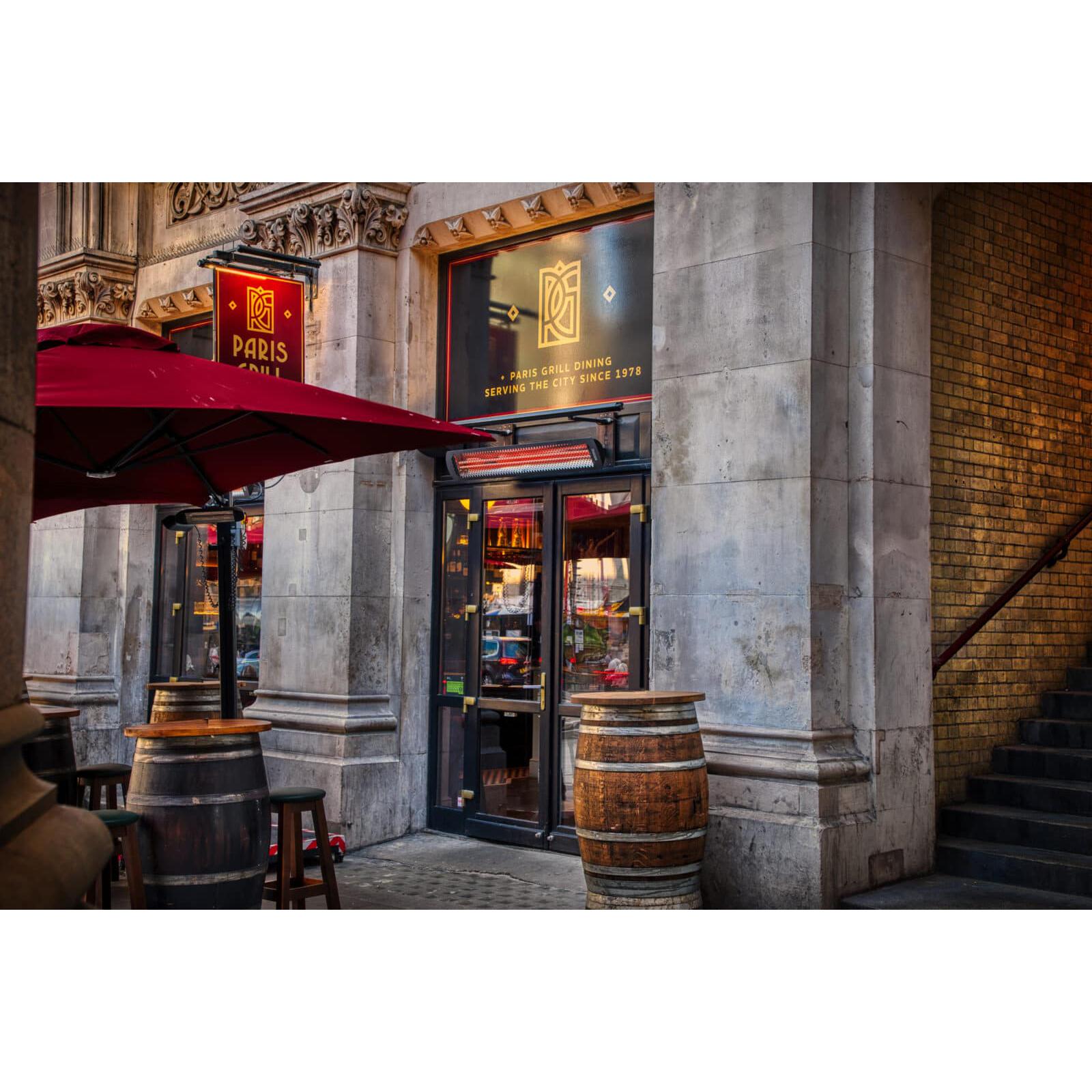 Bromic Heating Tungsten Smart-Heat 56" 6000 Watt 277V Black Electric Patio Heater