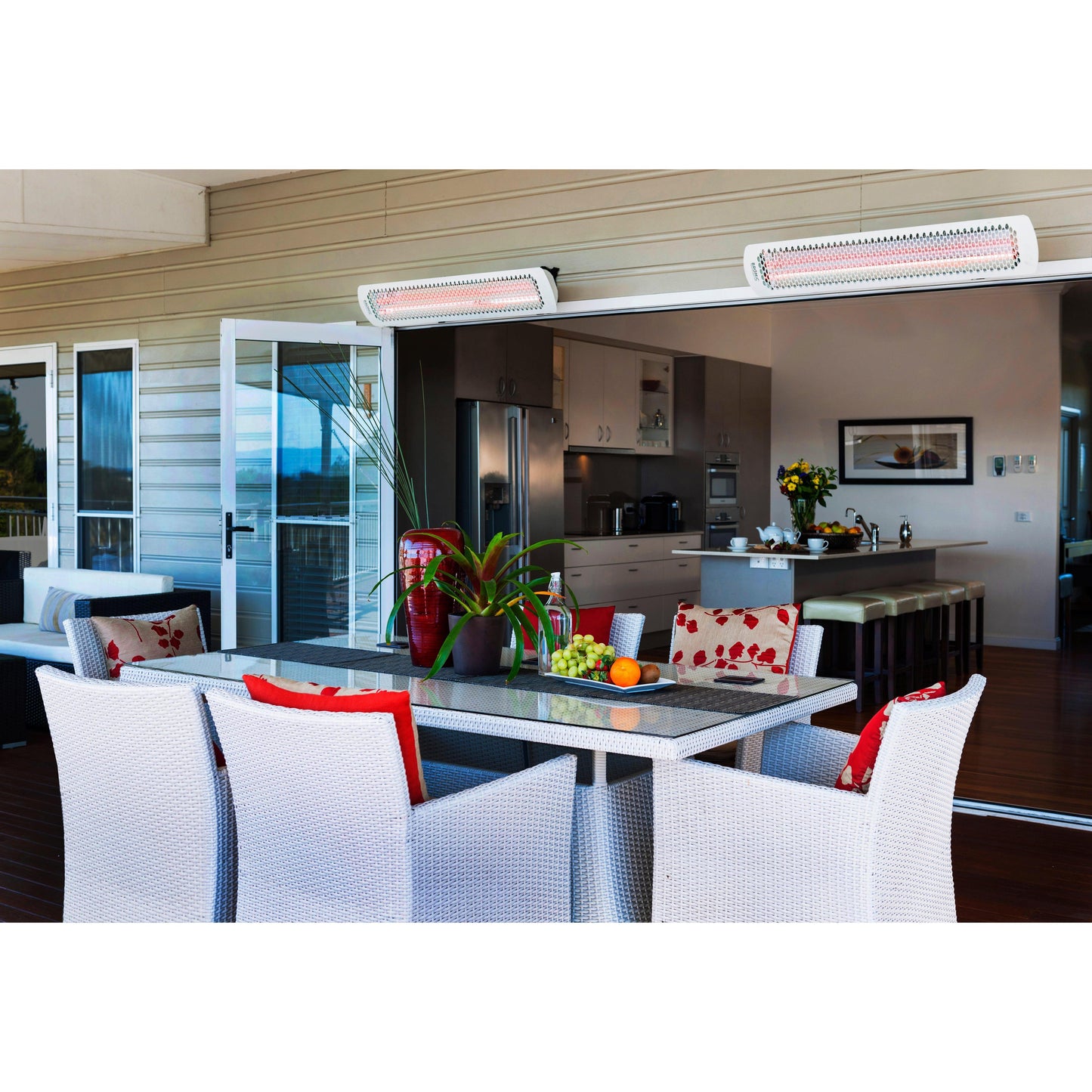 Bromic Heating Tungsten Smart-Heat 56" 6000 Watt 277V White Electric Patio Heater