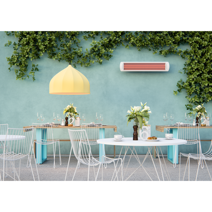 Bromic Heating Tungsten Smart-Heat 56" 6000 Watt 277V White Electric Patio Heater