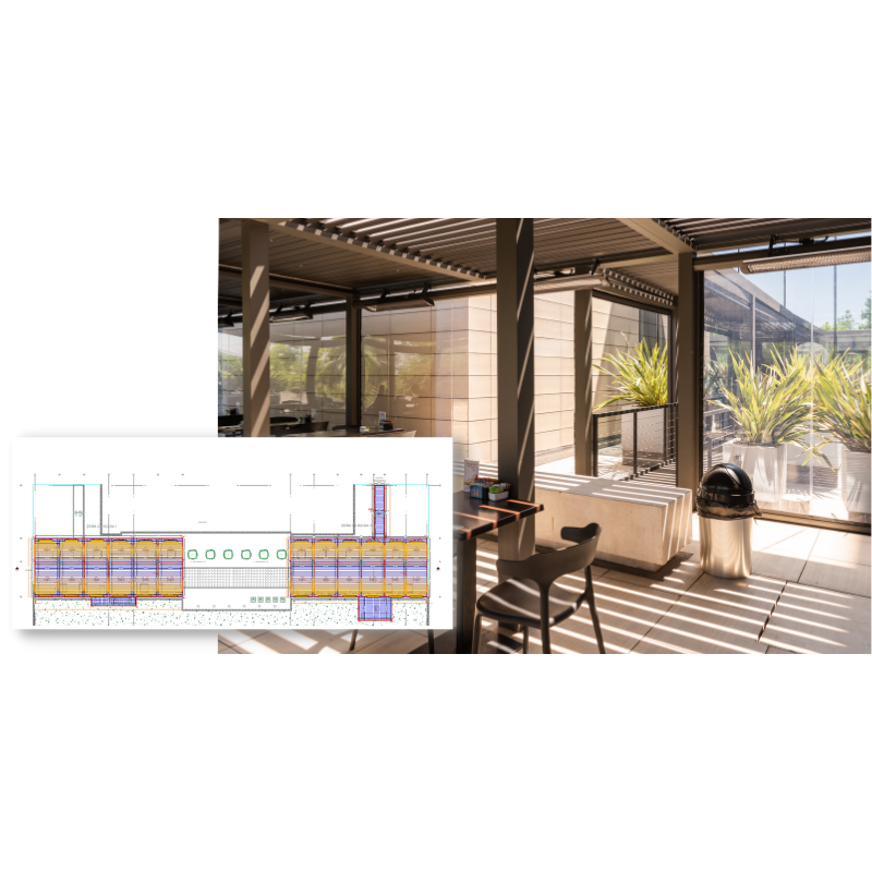 Bromic Heating Tungsten Smart-Heat 56" 6000 Watt 277V White Electric Patio Heater