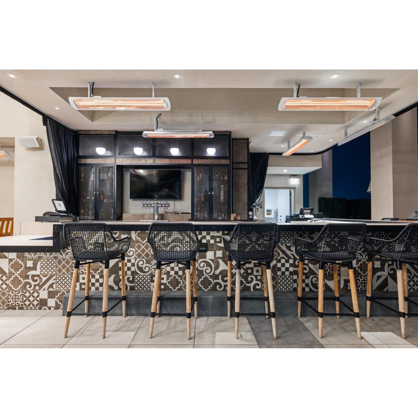 Bromic Heating Tungsten Smart-Heat 56" 6000 Watt 277V White Electric Patio Heater