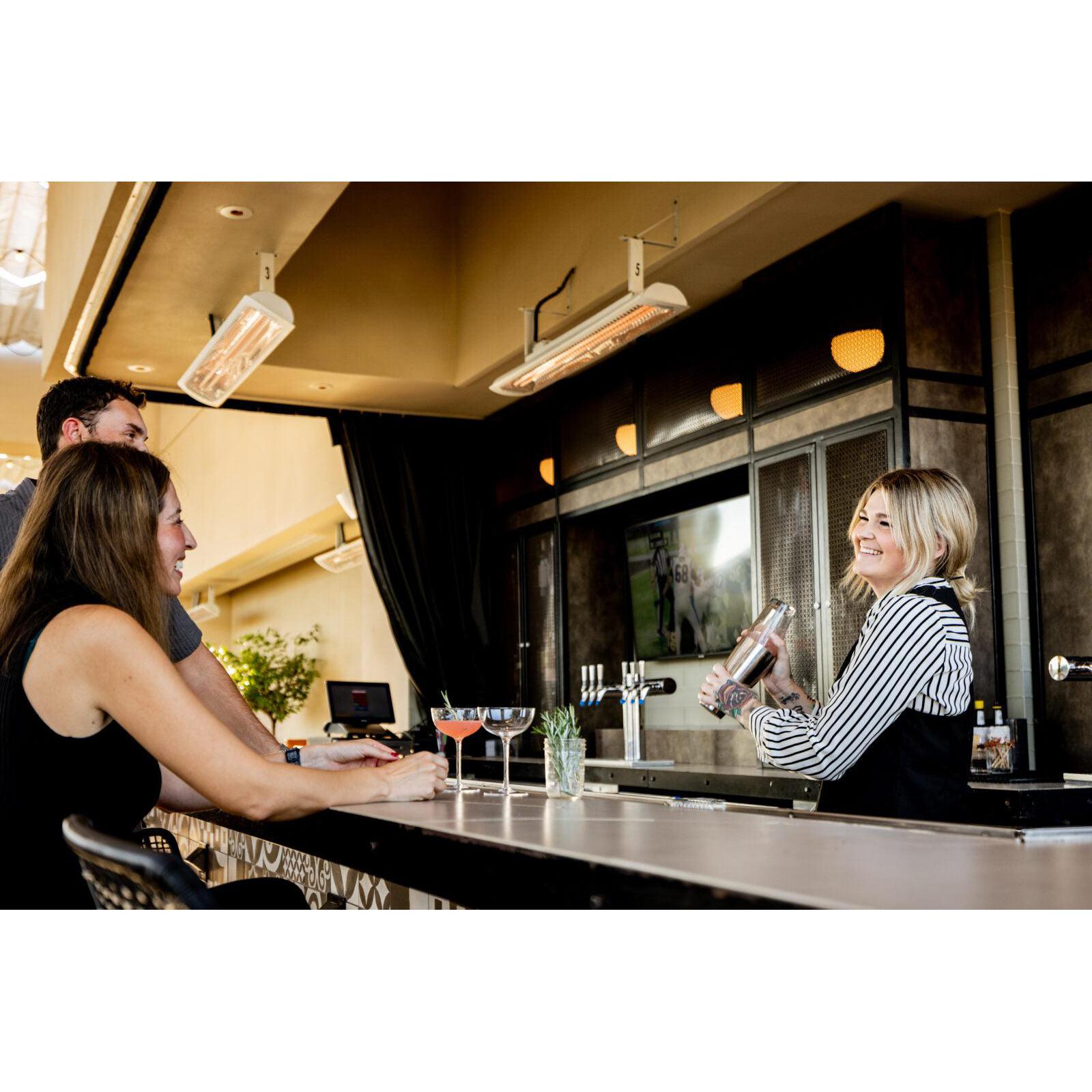 Bromic Heating Tungsten Smart-Heat 56" 6000 Watt 277V White Electric Patio Heater