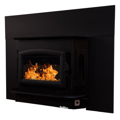 Buck Stove Bay Series Model 81 Non-Catalytic and Blower Assembly Standard Wood Burning Stove With Black Door Finish