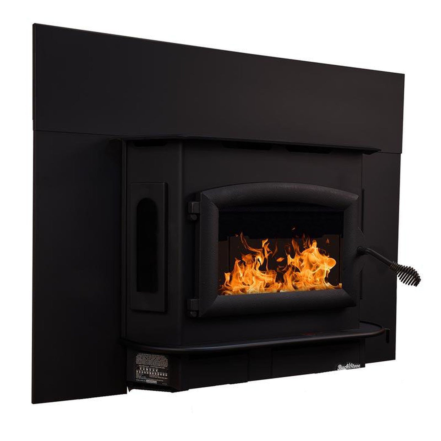 Buck Stove Bay Series Model 81 Non-Catalytic and Blower Assembly Standard Wood Burning Stove With Black Door Finish