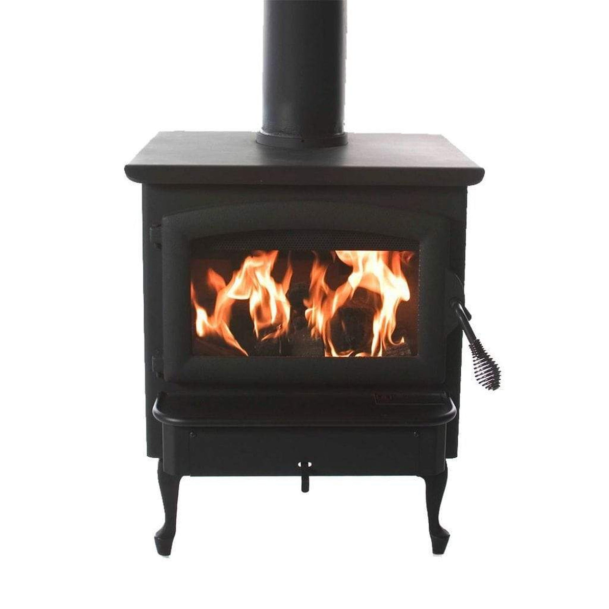 Buck Stove Bay Series Model 81 Non-Catalytic and Blower Assembly Standard Wood Burning Stove With Black Door Finish