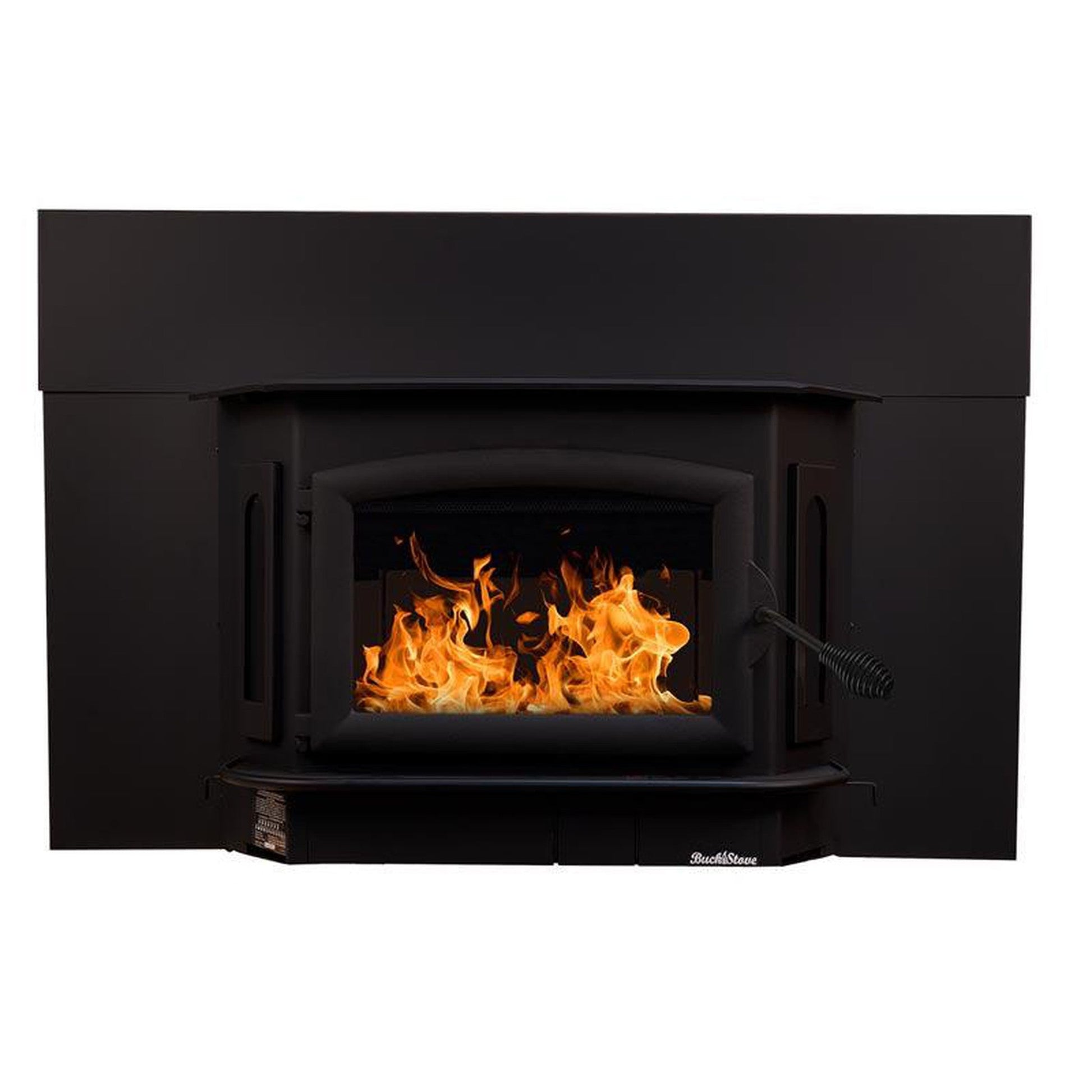 Buck Stove Bay Series Model 81 Non-Catalytic and Blower Assembly Standard Wood Burning Stove With Black Door Finish