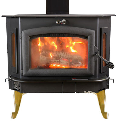 Buck Stove Bay Series Model 91 Catalytic Wood Burning Stove With Black Door Finish