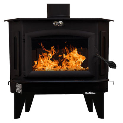 Buck Stove Bay Series Model 91 Catalytic Wood Burning Stove With Black Door Finish