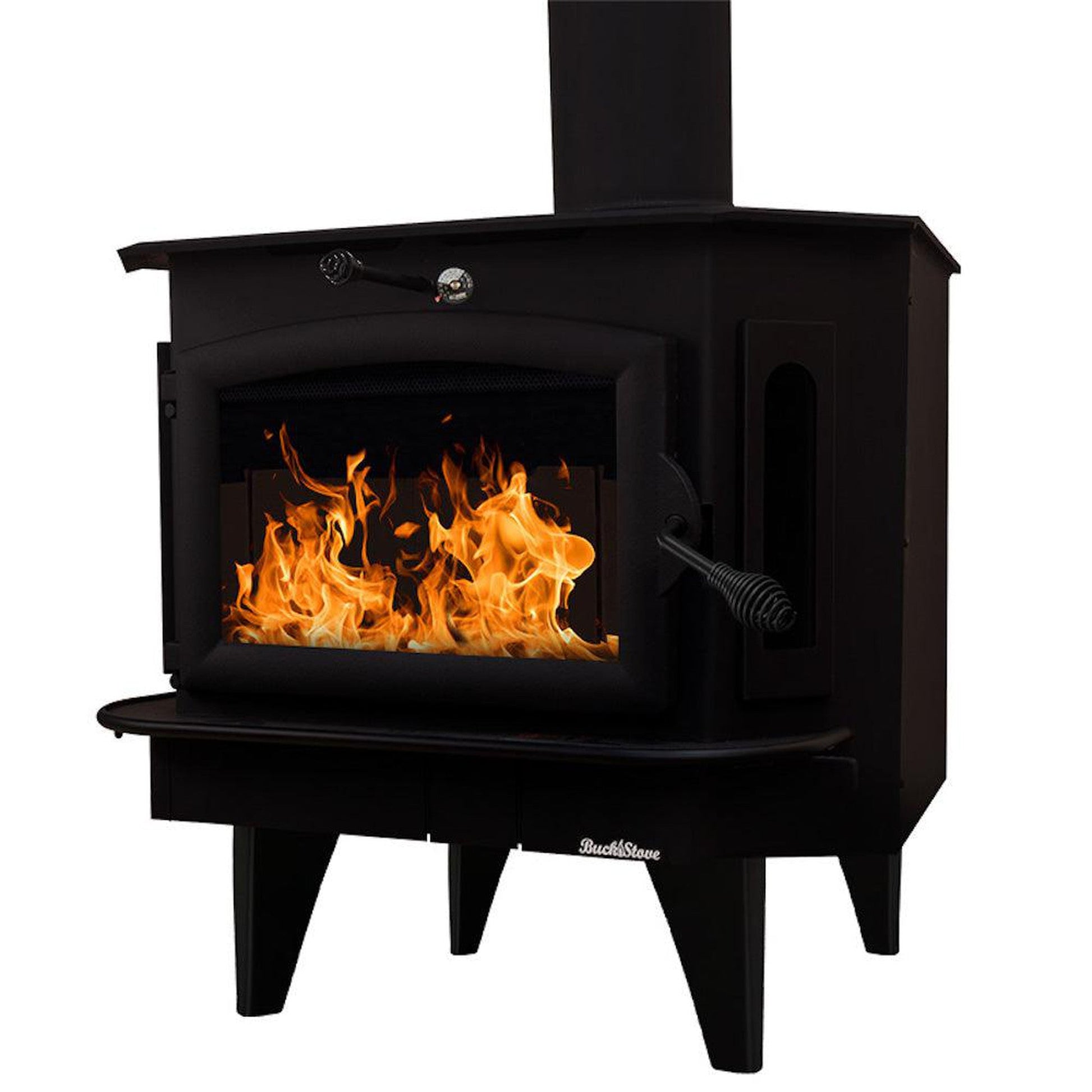 Buck Stove Bay Series Model 91 Catalytic Wood Burning Stove With Black Door Finish