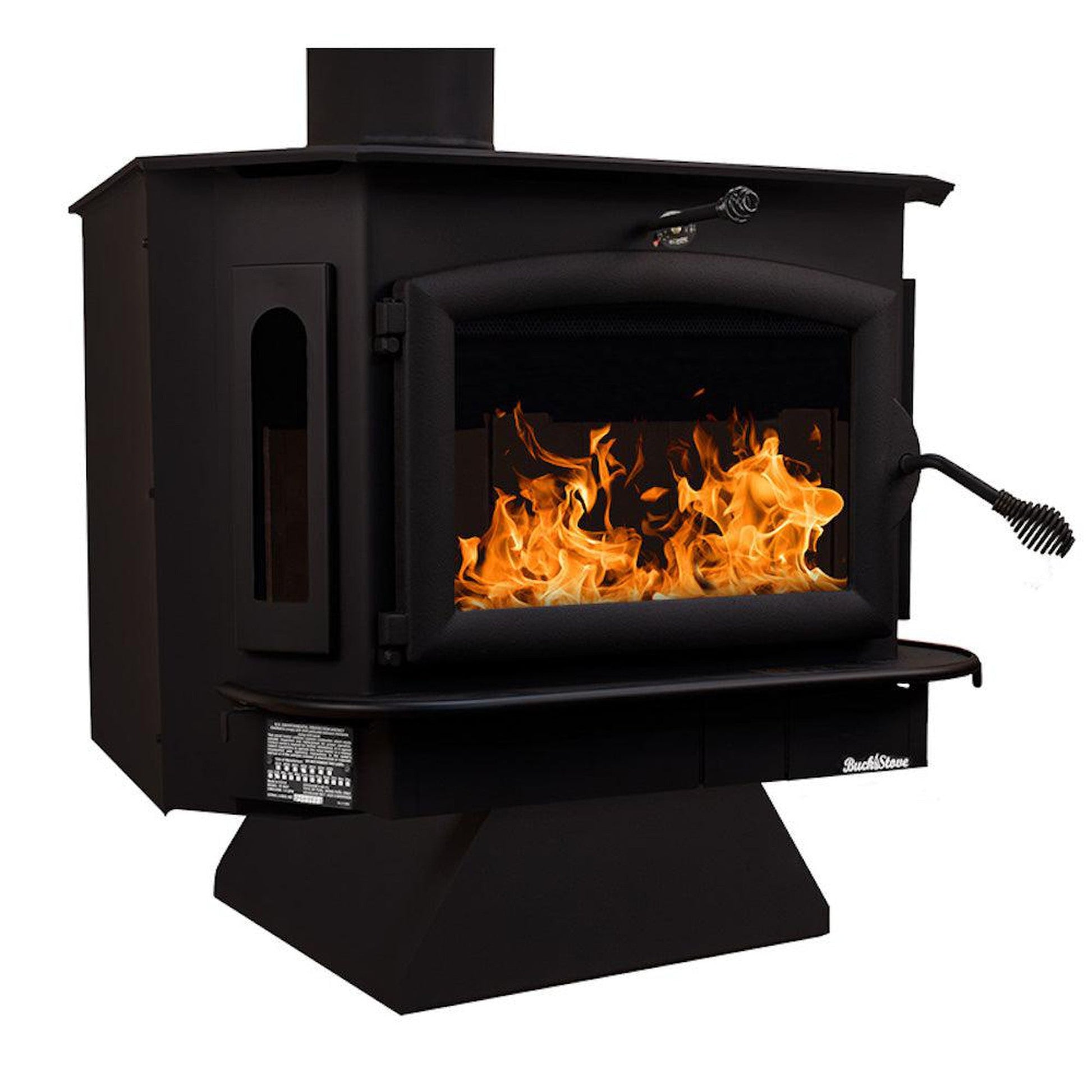 Buck Stove Bay Series Model 91 Catalytic Wood Burning Stove With Black Door Finish